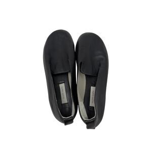 Fausto Santini black minimalist lamb leather loafers sz 37 US 7